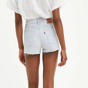 Levi's High Rise Jean Shorts in "Poolside Light"